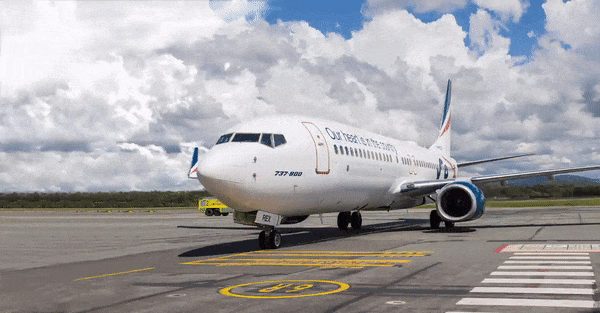 Plan on tarmac