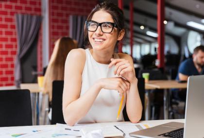 Woman at desk