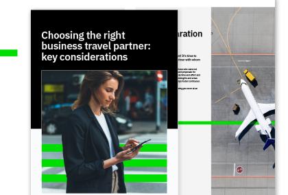 Choosing the right business travel partner