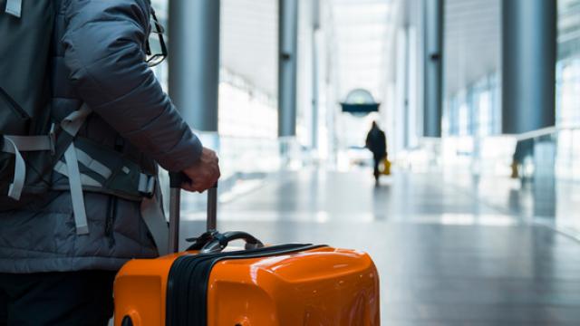 Airport with luggage