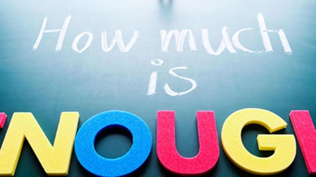 How Much Is Enough Article Banner