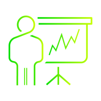 icon of human and chart