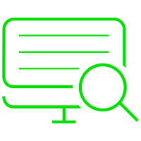 Reports on demand icon