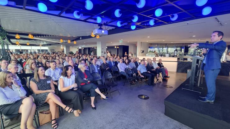 Managing Director Australia James Kavanagh addressing the 250-strong audience.jpg
