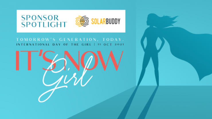 It's Now Girl, Sponsor, SolarBuddy Image