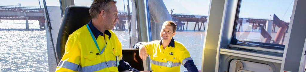 Fortescue Metals employees in machinery