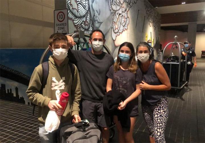 Family in quarantine.