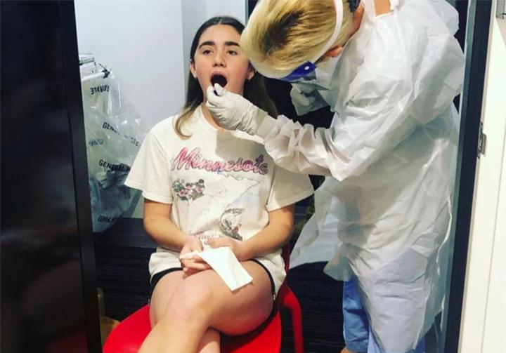 Quarantine COVID-19 test.