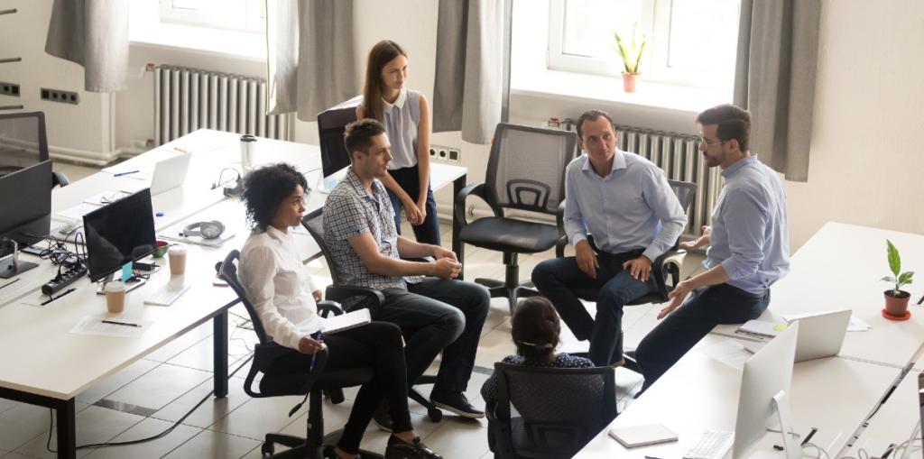 Team gathered round - FCM