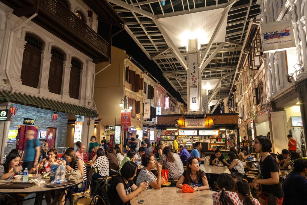 Singapore Hawker Centre inside