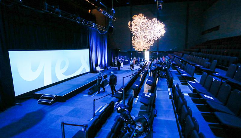 Hybrid event in person experience