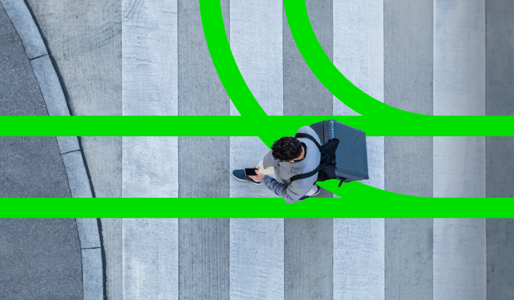 Challenger guide man walking