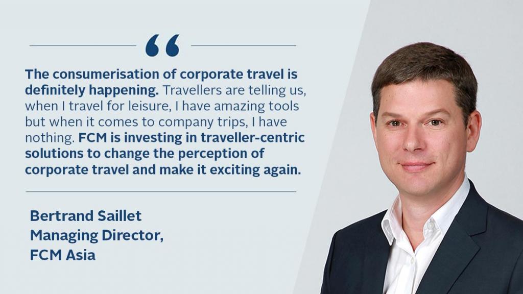 Bertrand: FCM is investing in traveller-centric solutions to make corporate travel exciting again.