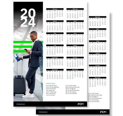 FCM Travel | Business Traveller | Brand Update | Calendar