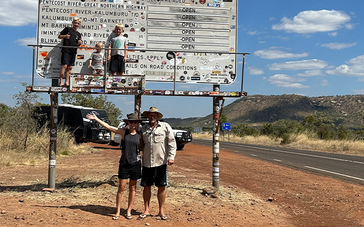 Kimberley Saddington with her partner