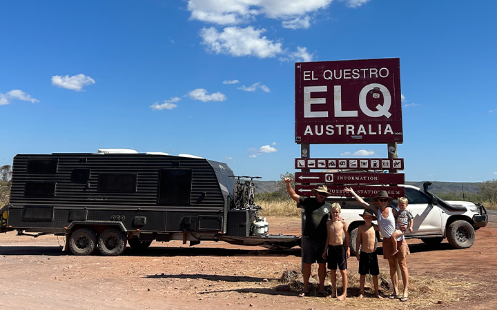 Kimberley Saddington with her family