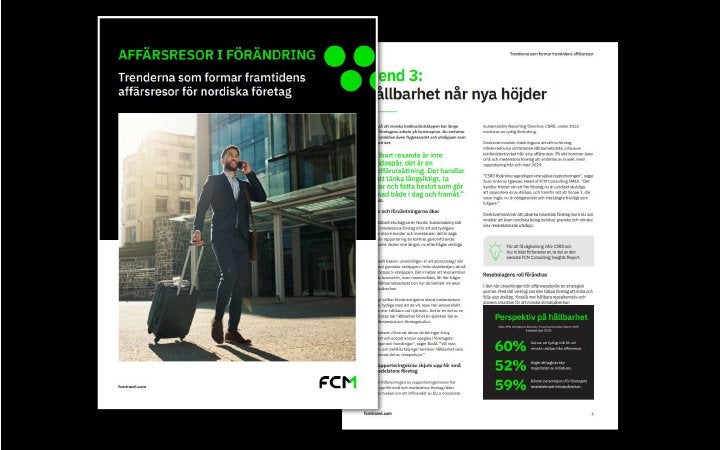 FCM Sverige - trender inom affärsresor 2026
