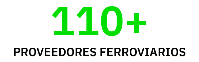 110+ rail providers