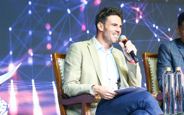 Tech Panelists - Renaud Nicolle, Pramod Shetty, Gaurav Nagwekar & Naomi Dias at Corporate Travel Summit India