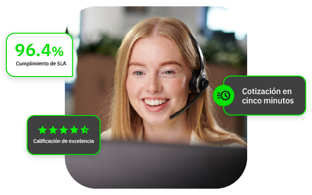 Women with a headset FCM consultant 