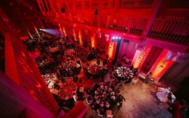 birds-eye-view of an event