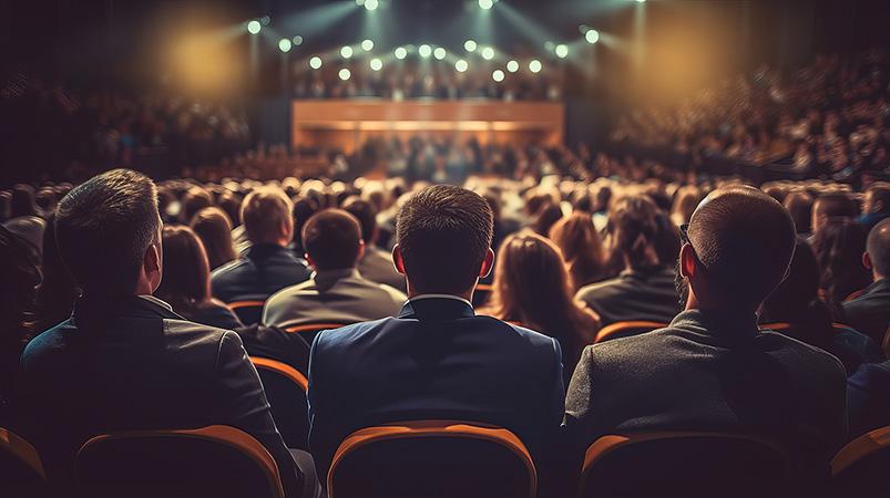 crowd looking at a stage performance