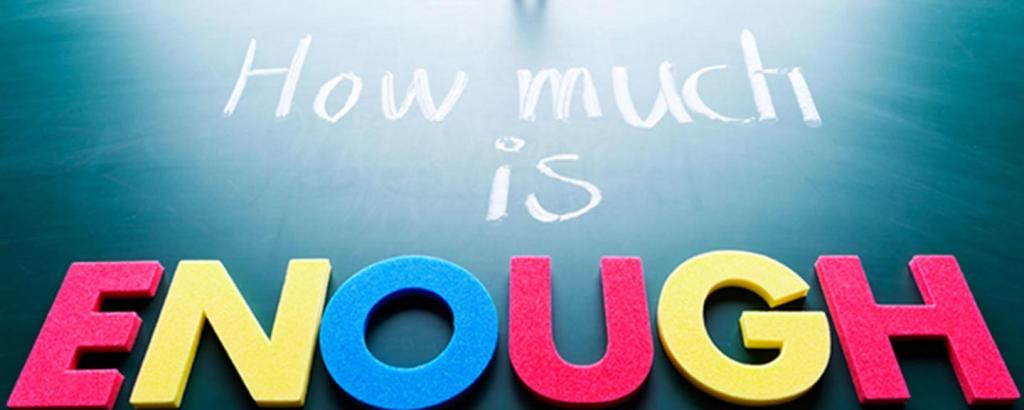 How Much Is Enough Article Banner