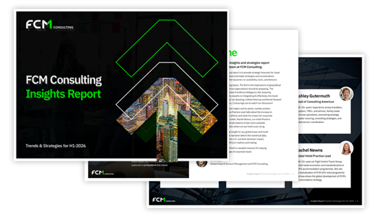 FCM Consulting, global, business travel trends, corporate travel trends