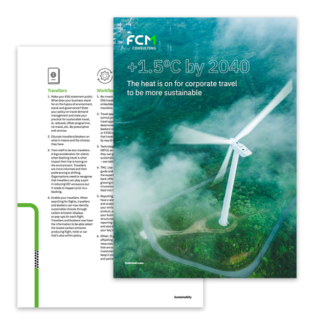 Sustainability white paper front cover