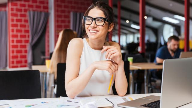 Woman at desk