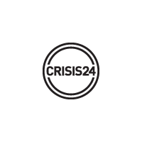 CRISIS24 logo with bold text enclosed by two concentric black circles