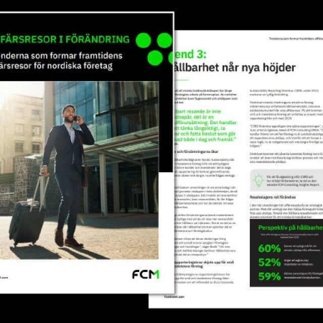 FCM Sverige - trender inom affärsresor 2026